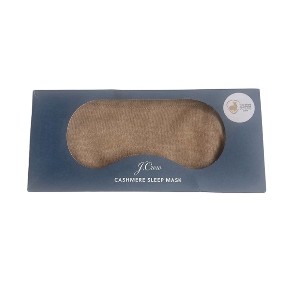 J. Crew Accessories - J.Crew Cashmere Sleep Mask Tan Color